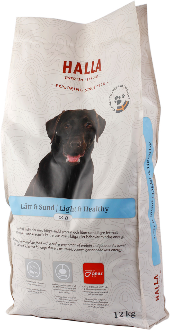 Lätt & Sund Torrfoder till Hund  - 12 kg - Halla Pet Food