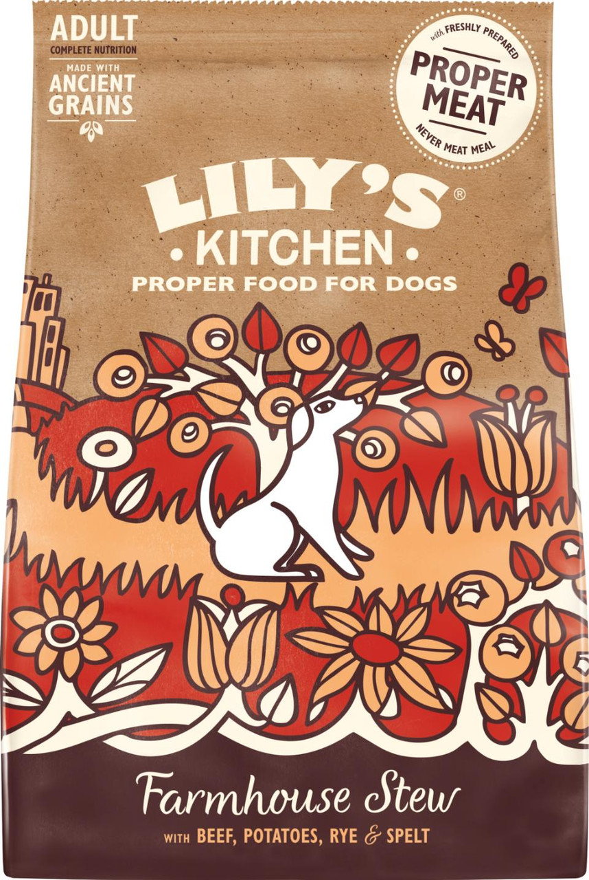 Ancient Grains Beef Torrfoder för Hundar - 1 kg - Lilys kitchen
