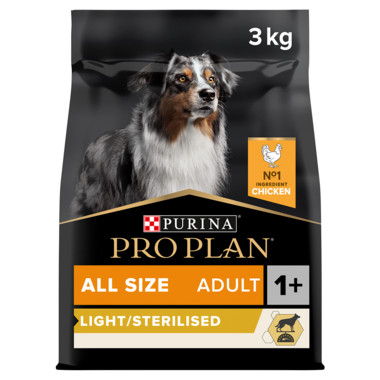 Adult Light Sterilised Chicken hundfoder - 14 kg - Purina Pro Plan