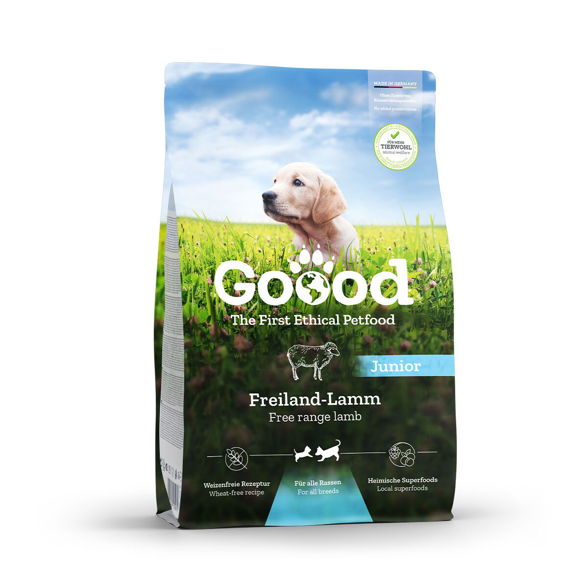 Junior Free Range Lamb & Trout Torrfoder för Hund - 10 kg - Goood Pet Food