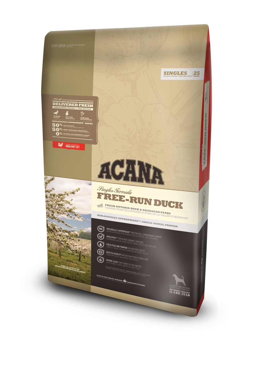 Dog Free-run Duck Torrfoder - 11,4 kg - Acana