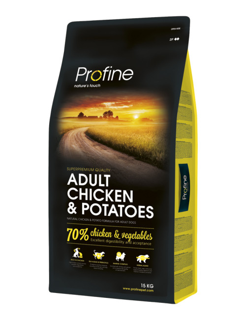 Dog Adult Chicken & Potatoes Torrfoder för Vuxna Hundar - 3 kg - Profine