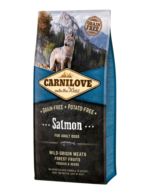 Salmon Adult Torrfoder för Vuxna Hundar - 12 kg - Carnilove