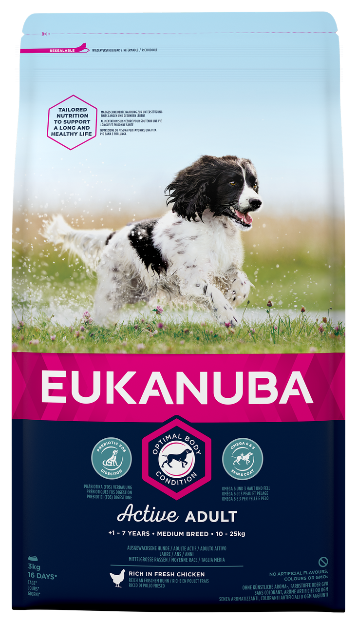 Dog Adult Medium - 3 kg - Eukanuba
