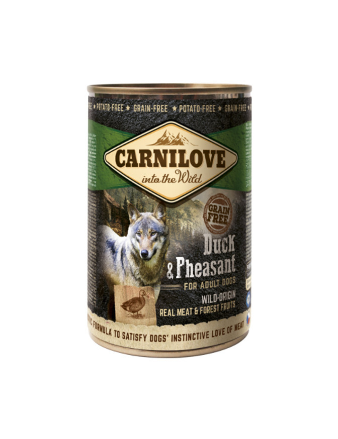 Wild Meat Duck & Pheasant Våtfoder till Hund - 6 x 400 g - Carnilove
