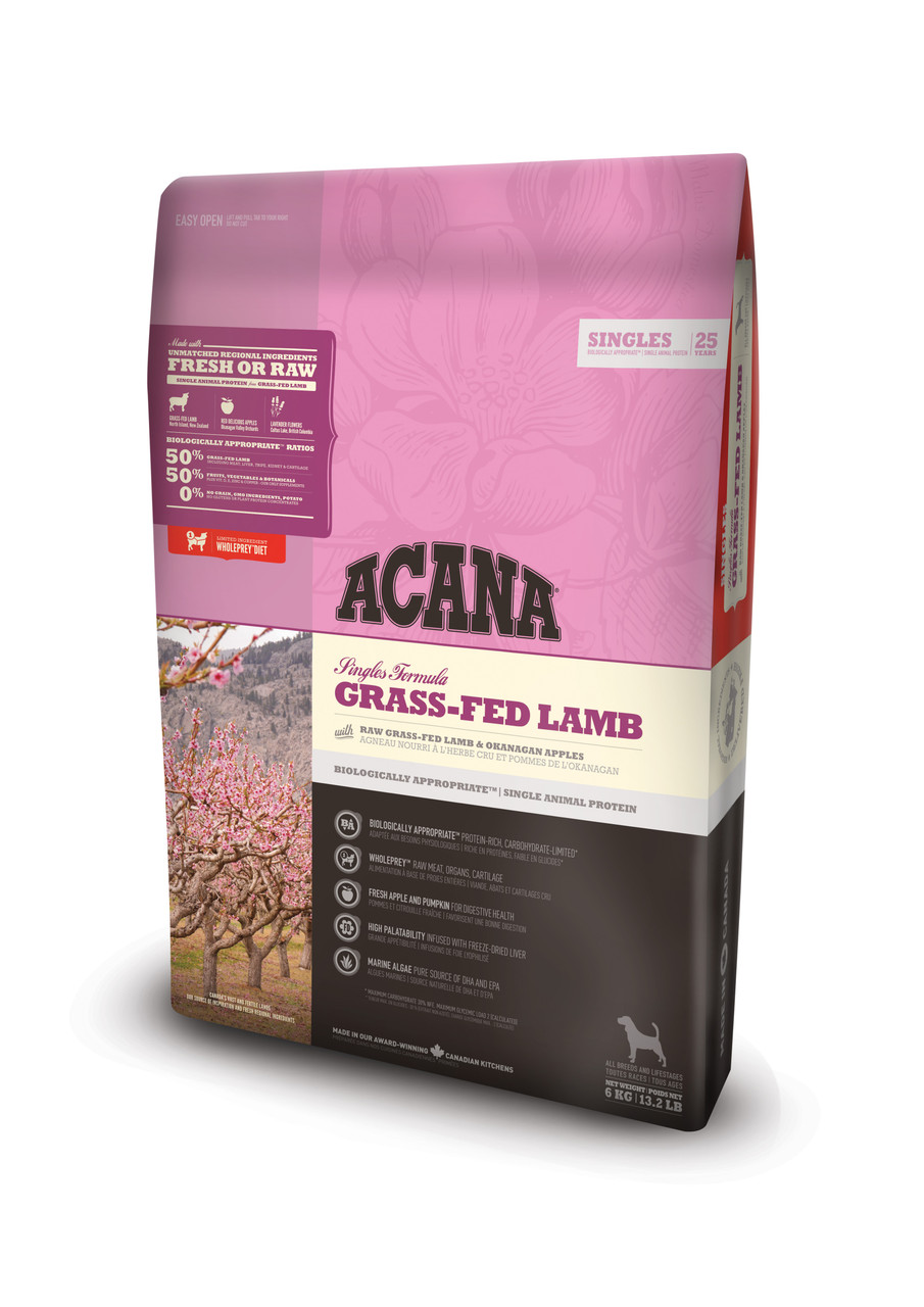 Dog Grass-Fed Lamb Torrfoder - 6 kg - Acana