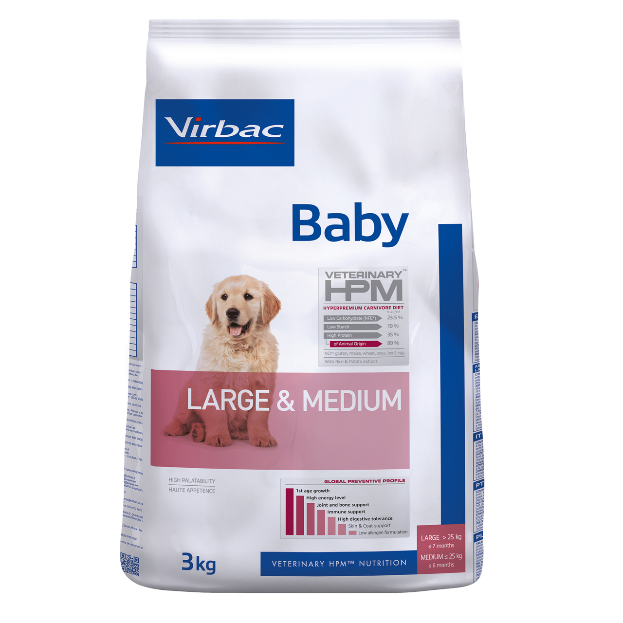 Baby Dog Torrfoder till Valp Large & Medium - 3 kg - Virbac