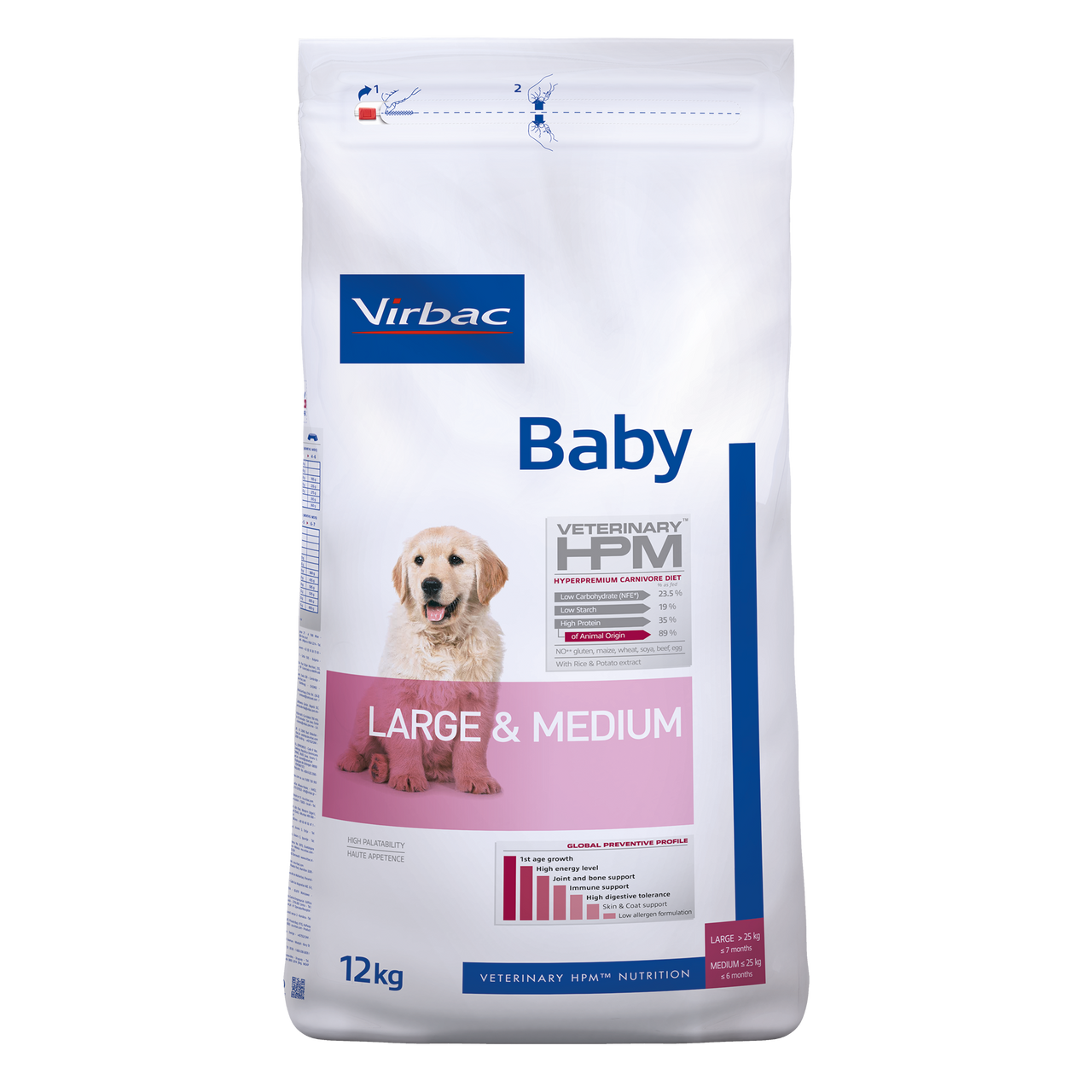 Baby Dog Torrfoder till Valp Large & Medium - 12 kg - Virbac