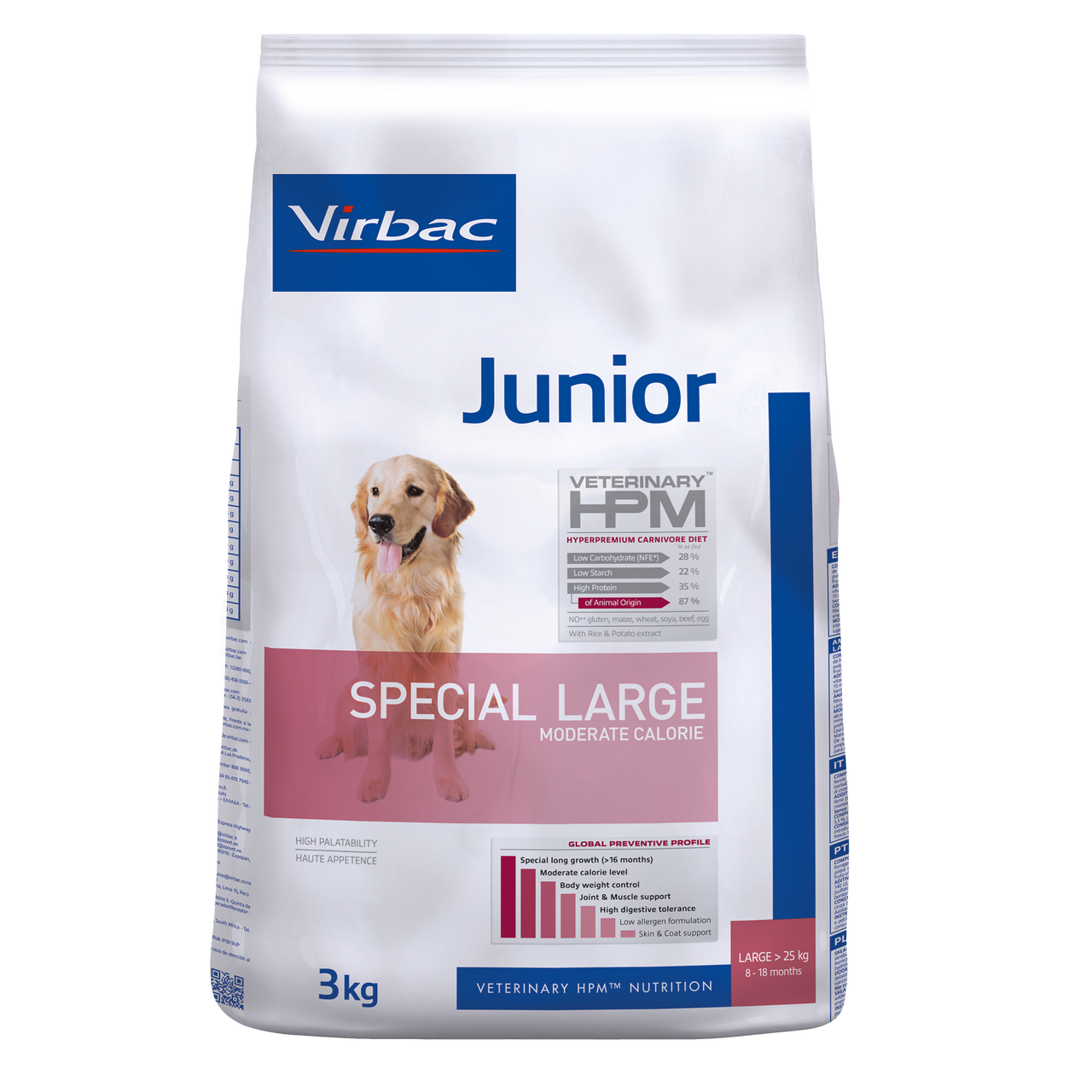 Junior Hundfoder Special Large - 3 kg - Virbac