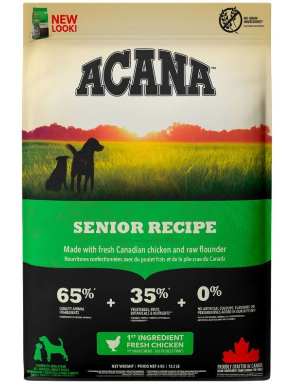 Torrfoder Senior till Hund - 6 kg - Acana