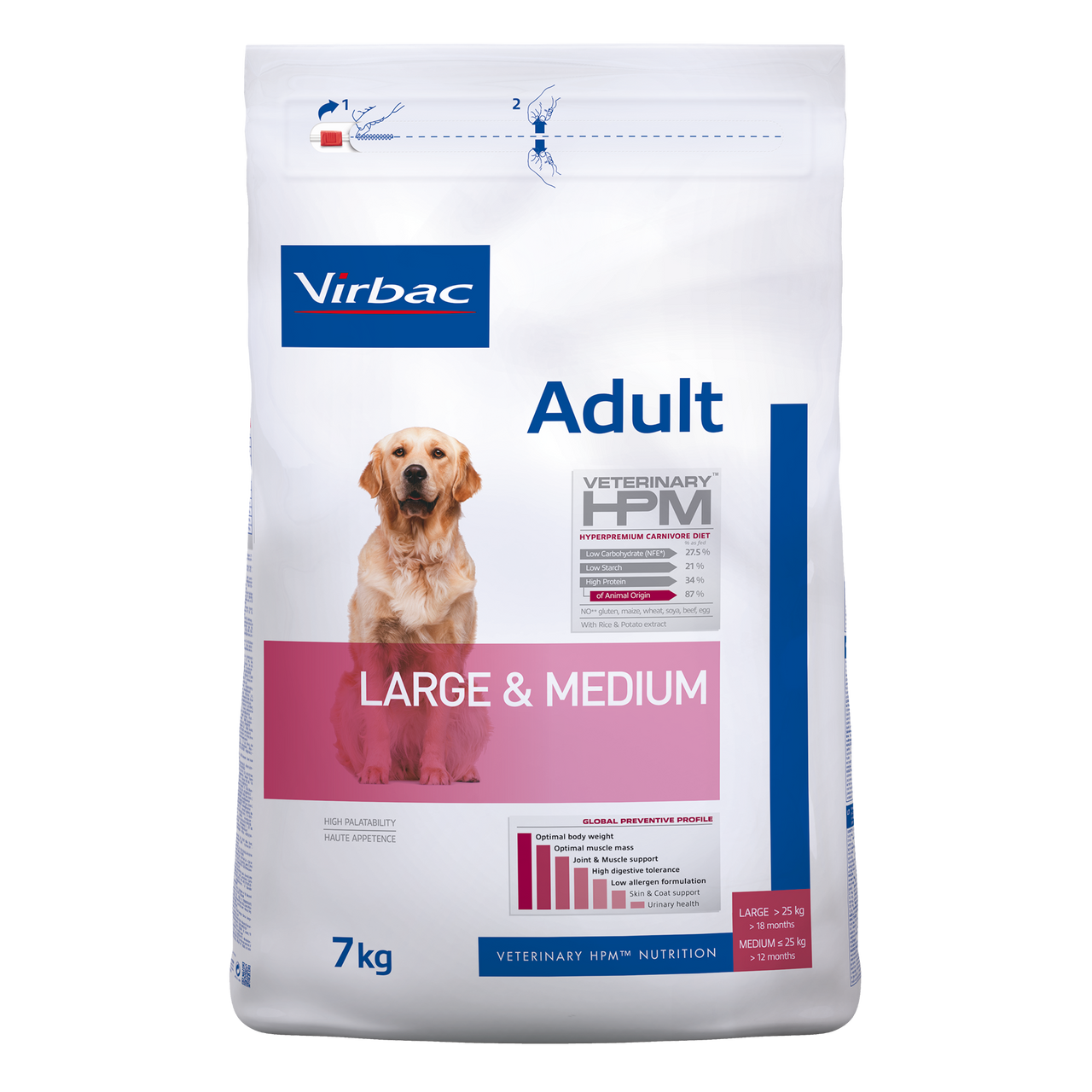 Adult Hundfoder Large & Medium - 7 kg - Virbac