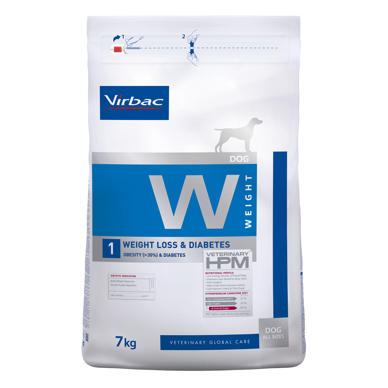 Weight 1 Torrfoder till Hund - 7 kg - Virbac
