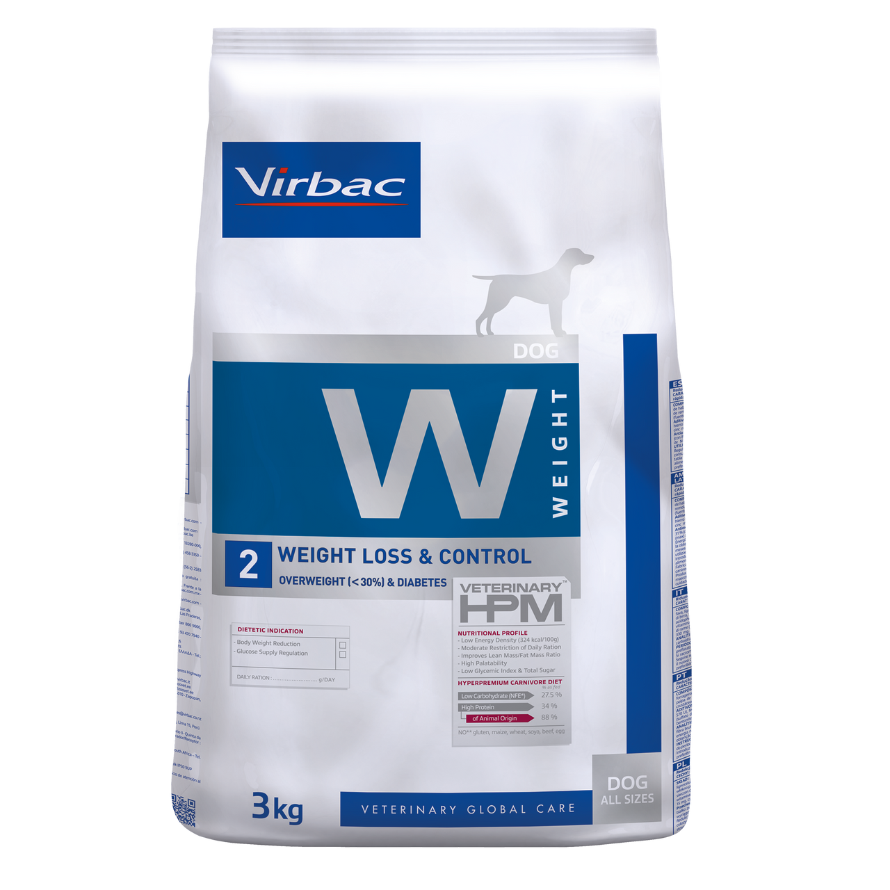 Weight 2 Torrfoder till Hund - 3 kg - Virbac