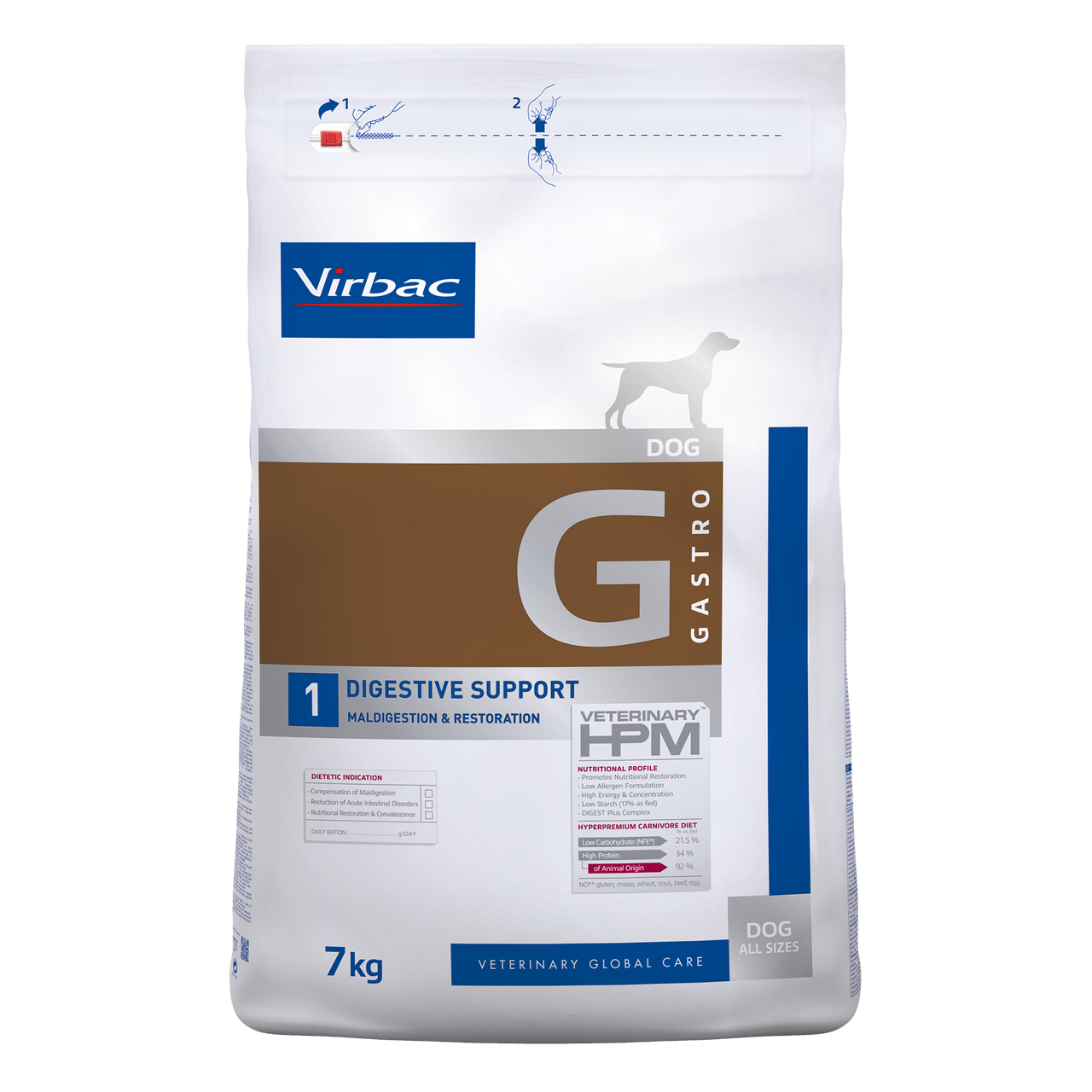 Gastro 1 Hundfoder - 7 kg - Virbac