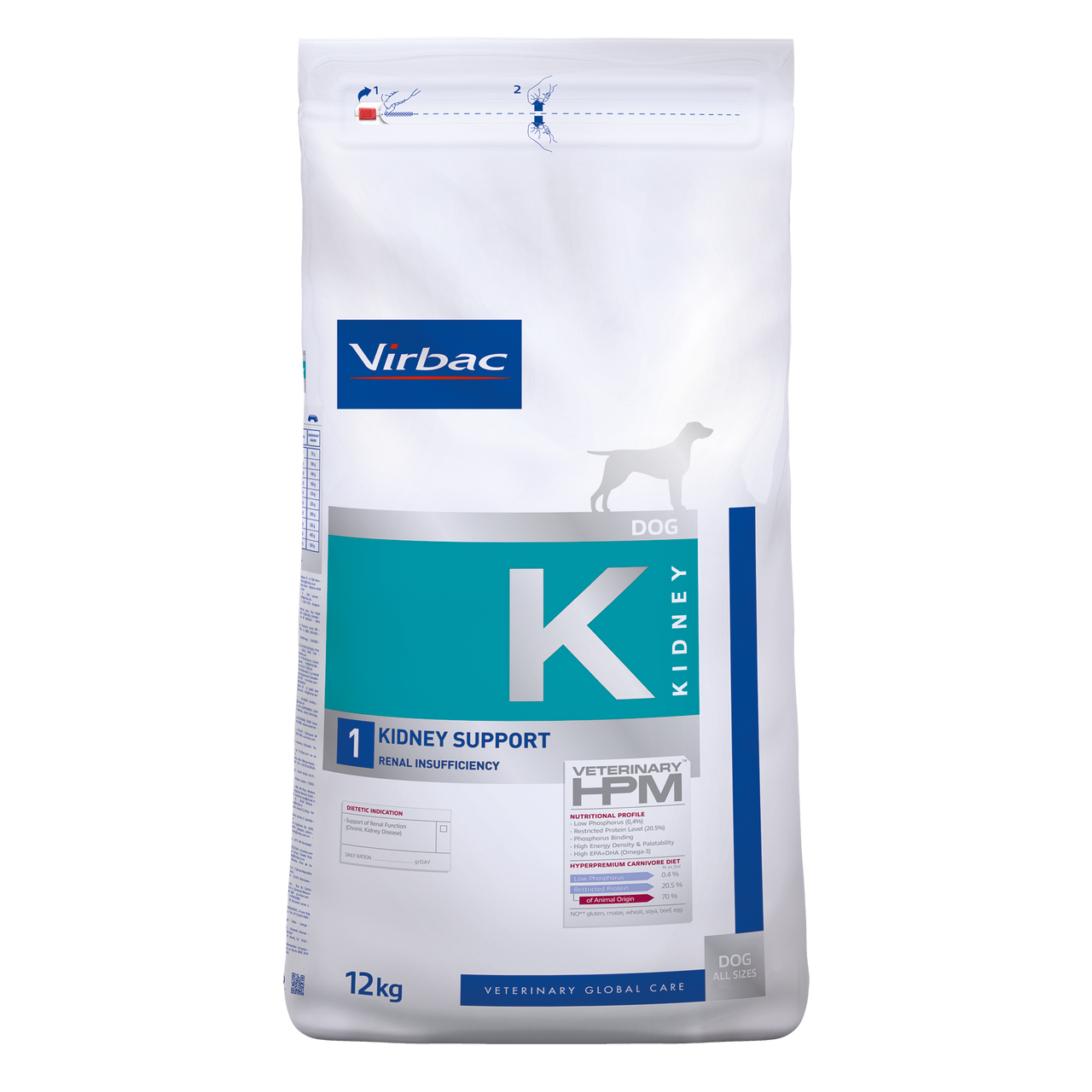 Kidney 1 Torrfoder till Hund - 12 kg - Virbac
