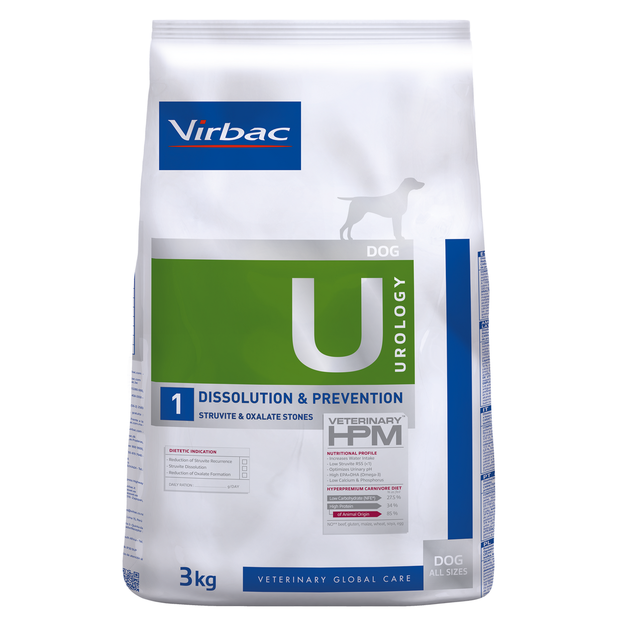 Urology 1 Torrfoder till Hund - 12 kg - Virbac