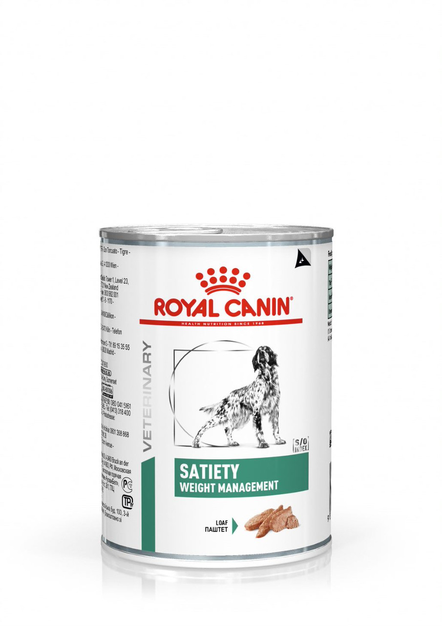 Veterinary Diets Weight Management Satiety Loaf Can för hund - 12 x 410 g - Royal Canin Veterinary Diets