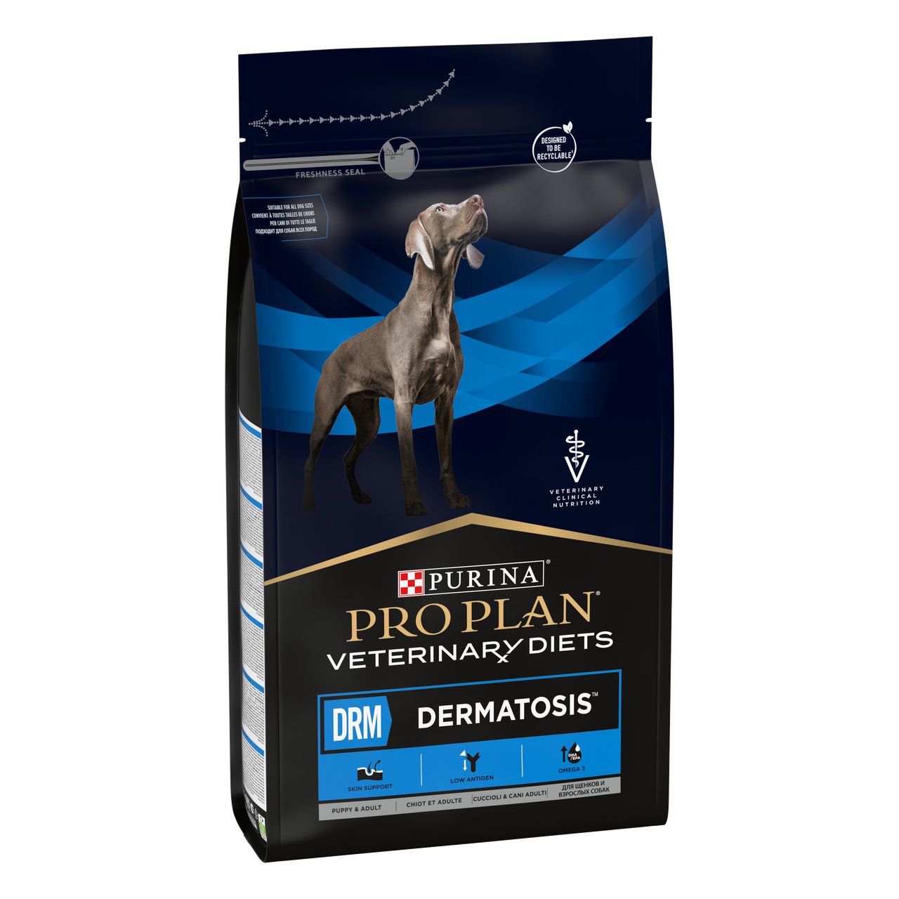 Veterinary Diets DRM Dermatosis för hund - 12 kg - Purina Pro Plan