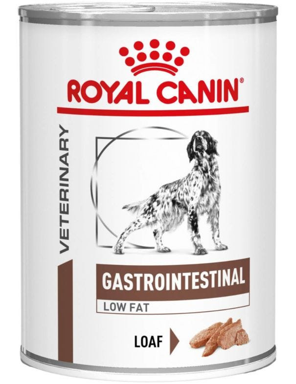 Veterinary Diets Gastrointestinal Low Fat Loaf Can Hundfoder - 12 x 420 g - Royal Canin Veterinary Diets