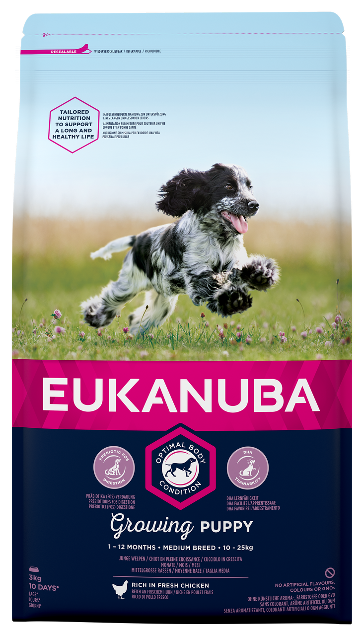 Dog Puppy Medium - 3 kg - Eukanuba