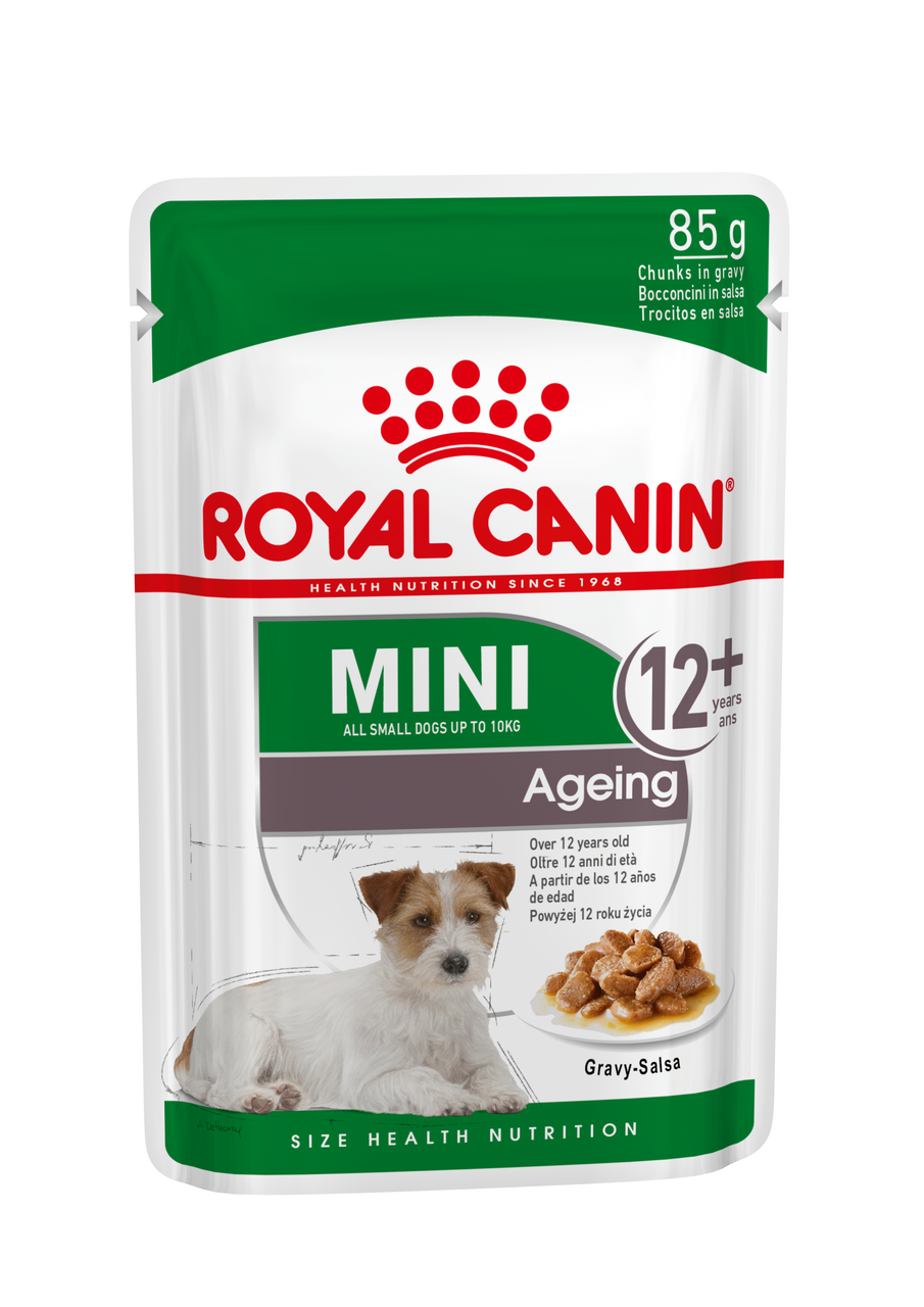 Mini Ageing 12+ Våtfoder för hund - 12 x 85 g - Royal Canin