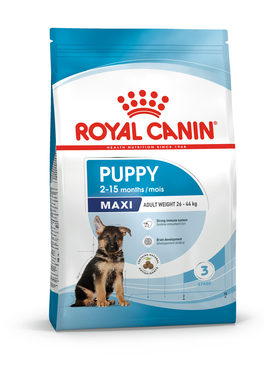 Maxi Puppy Torrfoder - 15 kg - Royal Canin