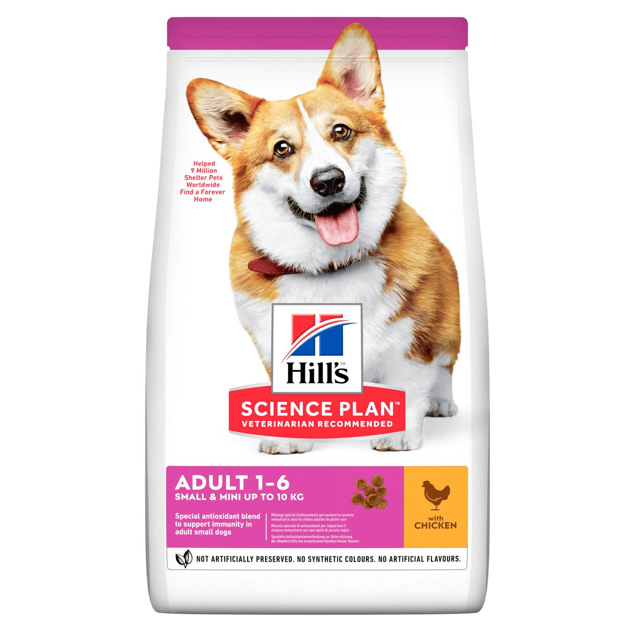 Adult Small & Mini torrfoder med kyckling Hundfoder - 1,5 kg - Hill’s