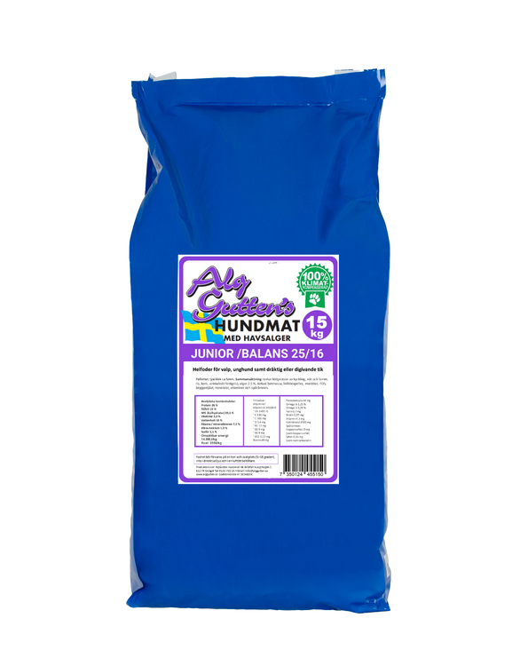 Junior Balans Hundfoder - 15 kg - AlgGutten