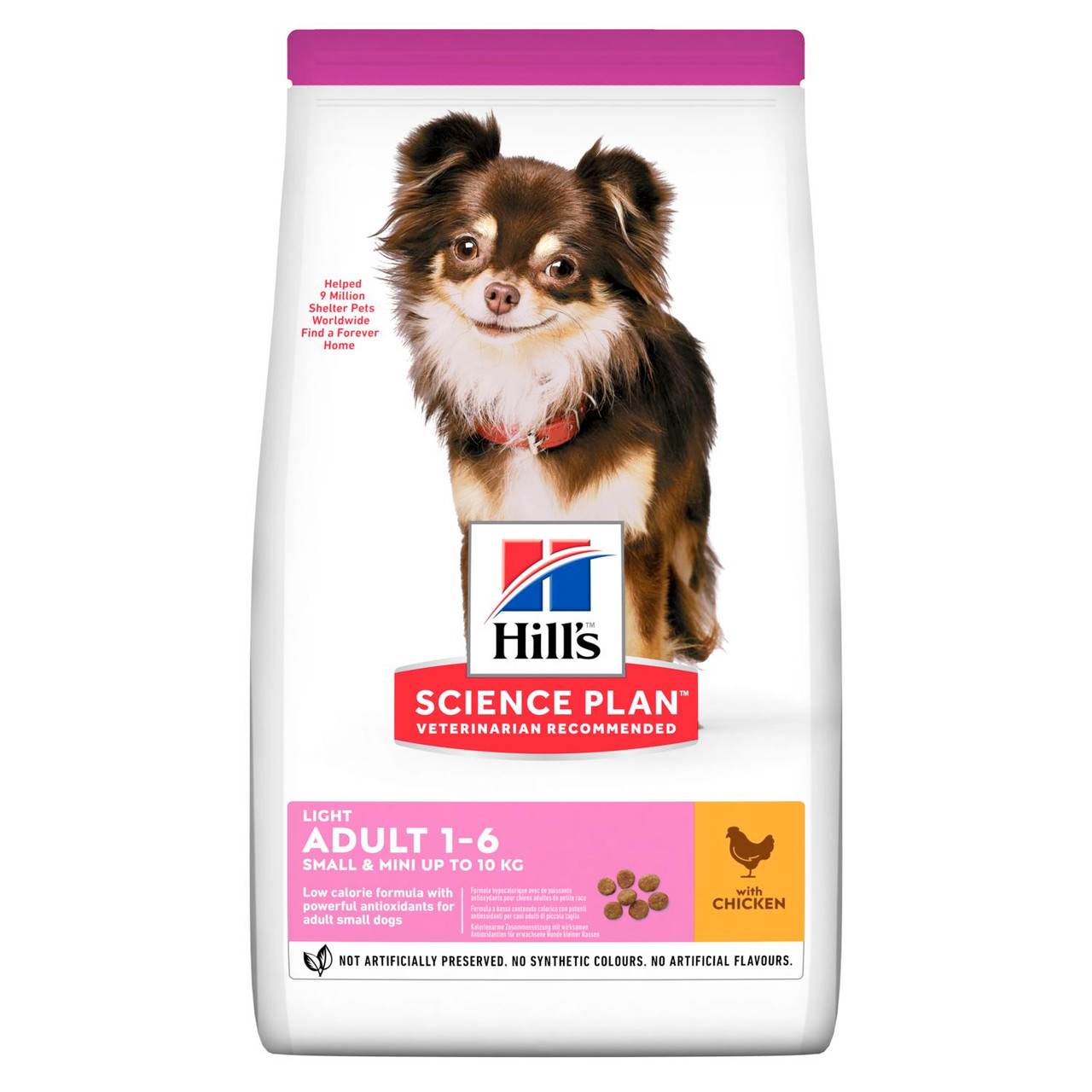 Adult Light Small & Mini torrfoder med kyckling för hund - 6 kg - Hill’s