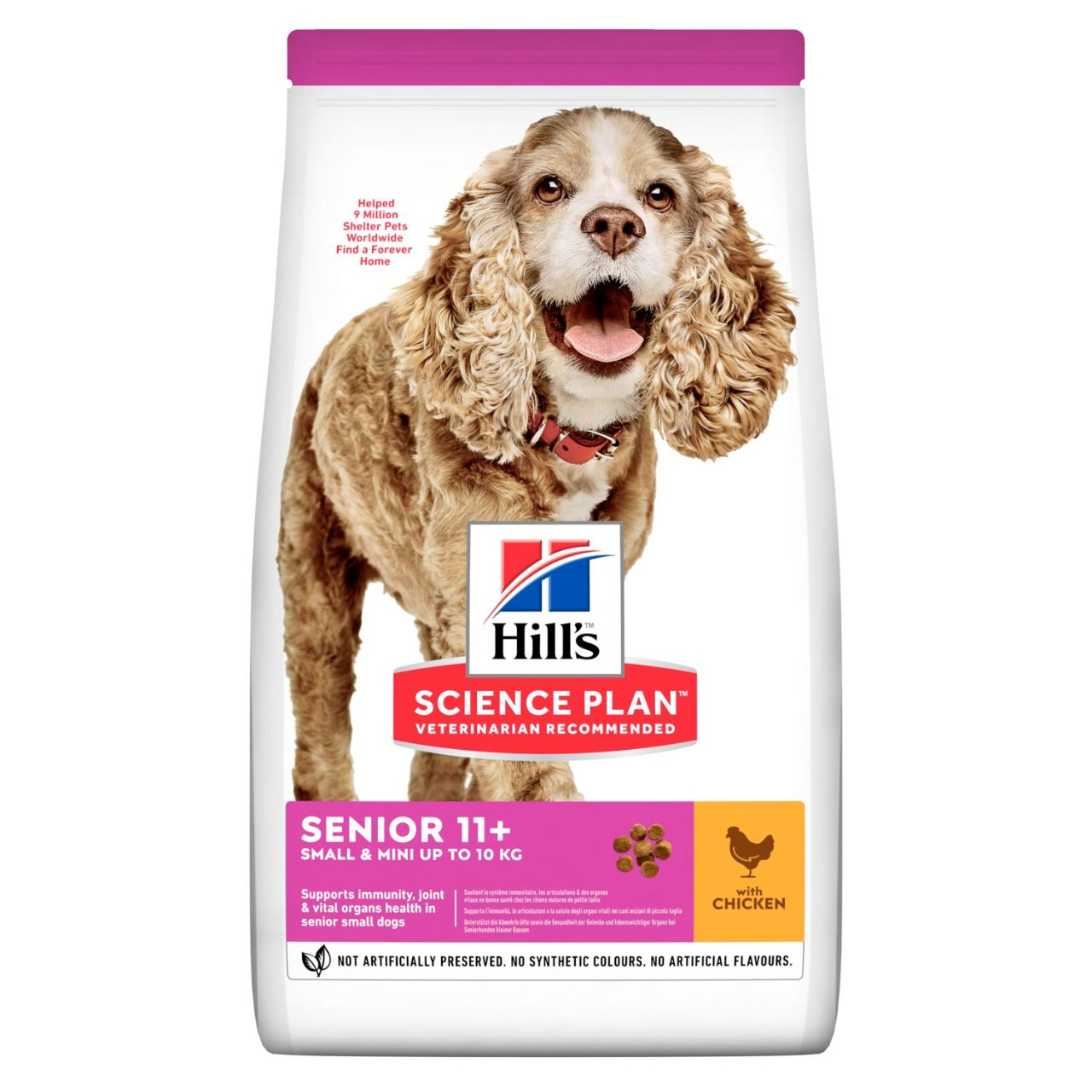 Senior Small & Mini 11+ torrfoder med kyckling Hundfoder - 1,5 kg - Hill’s