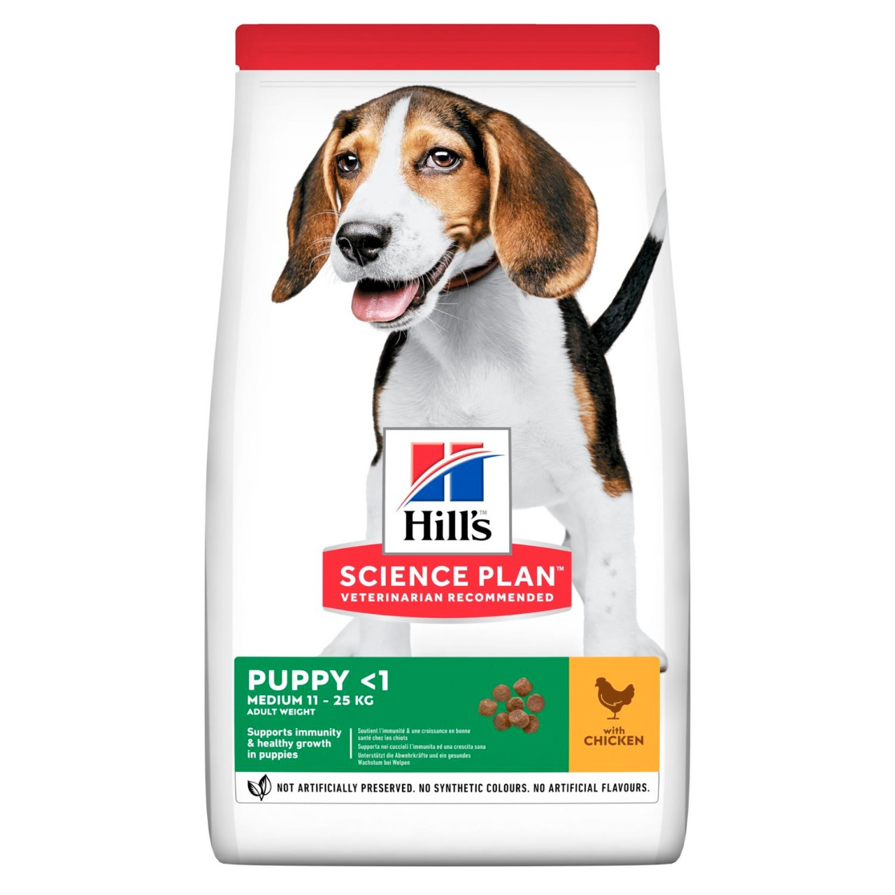 Puppy Medium torrfoder med kyckling - 14 kg - Hill’s