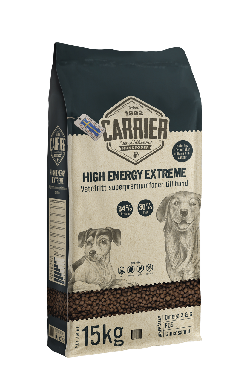 High Energy Extreme Hundfoder - 15 kg - Carrier
