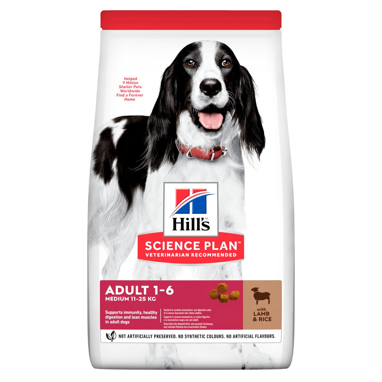 Adult Medium Hundfoder med lamm och ris - 2,5 kg - Hill’s