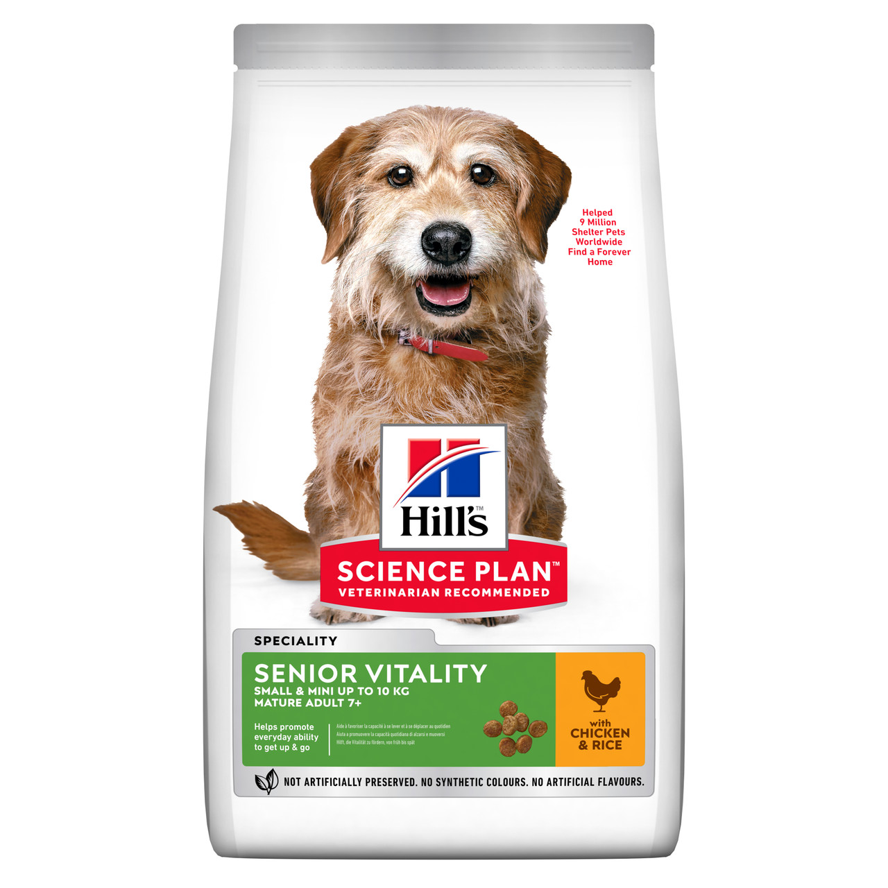 Senior Vitality Small & Mini Mature Adult 7+ hundfoder med kyckling & ris - 6 kg - Hill’s