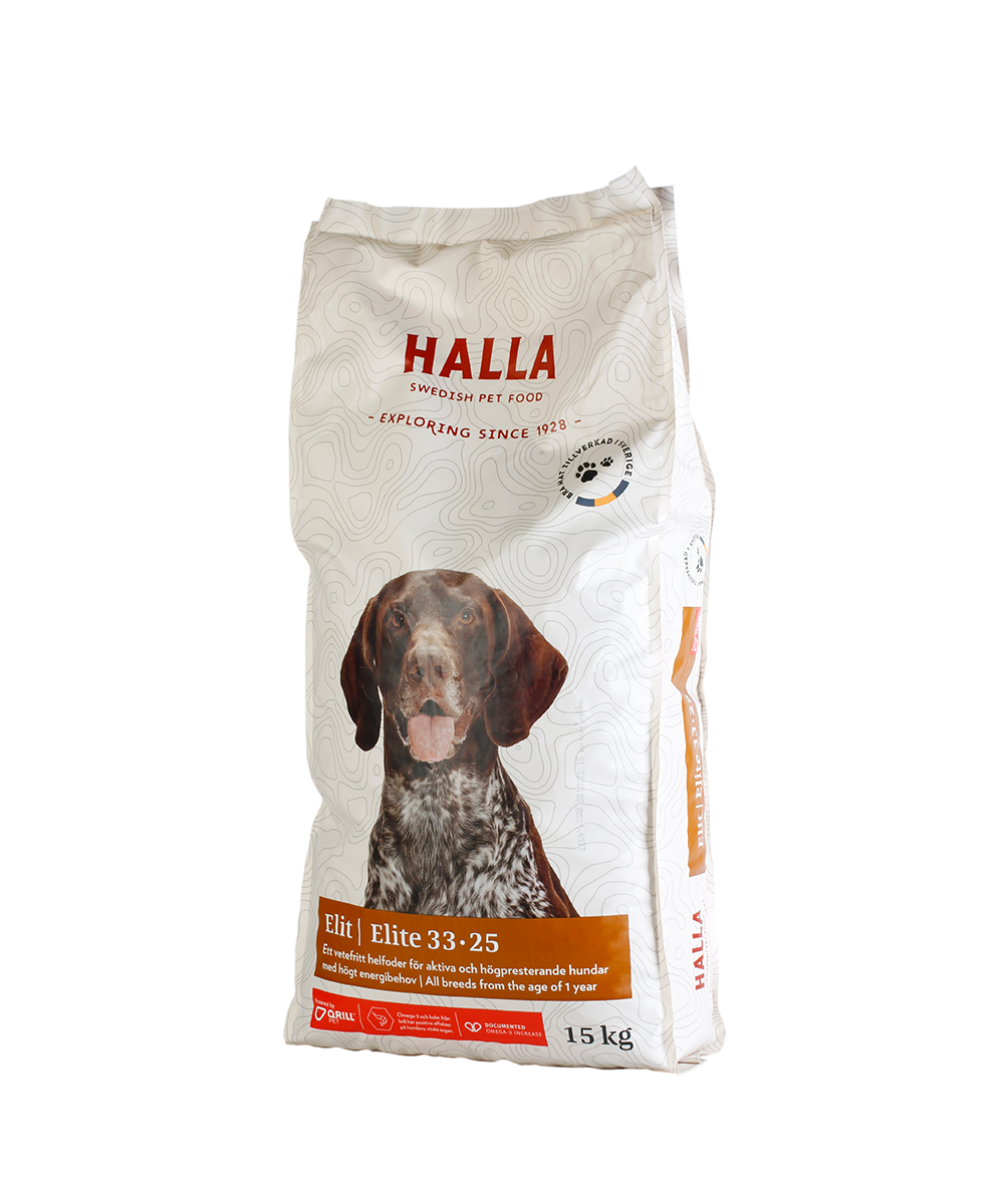 Hundfoder Elite - 15 kg - Halla Pet Food