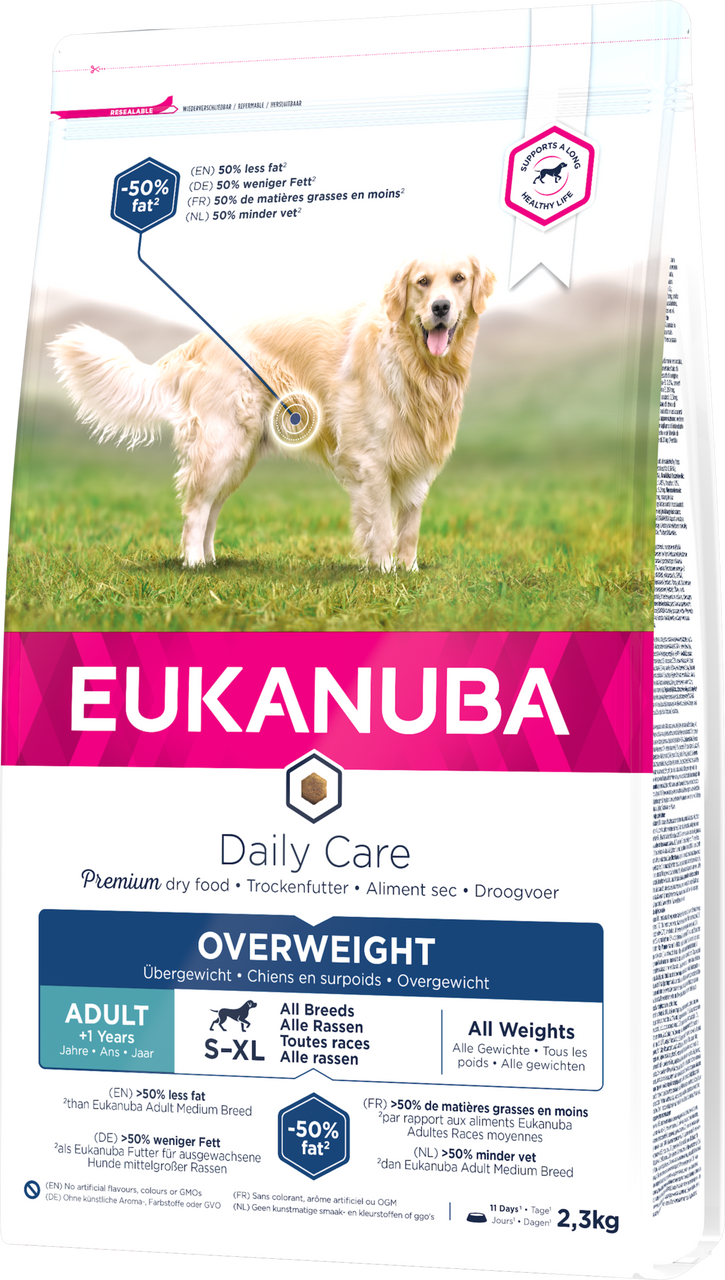 Dog Daily Care Overweight - 2,3 kg - Eukanuba