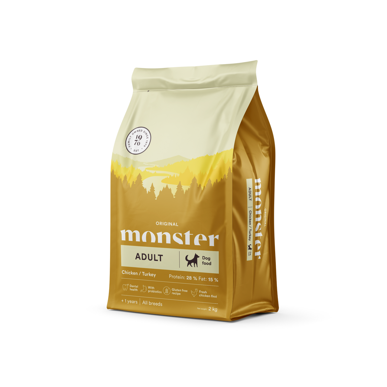 Dog Original Adult All Breed Chicken & Turkey - 2 kg - Monster