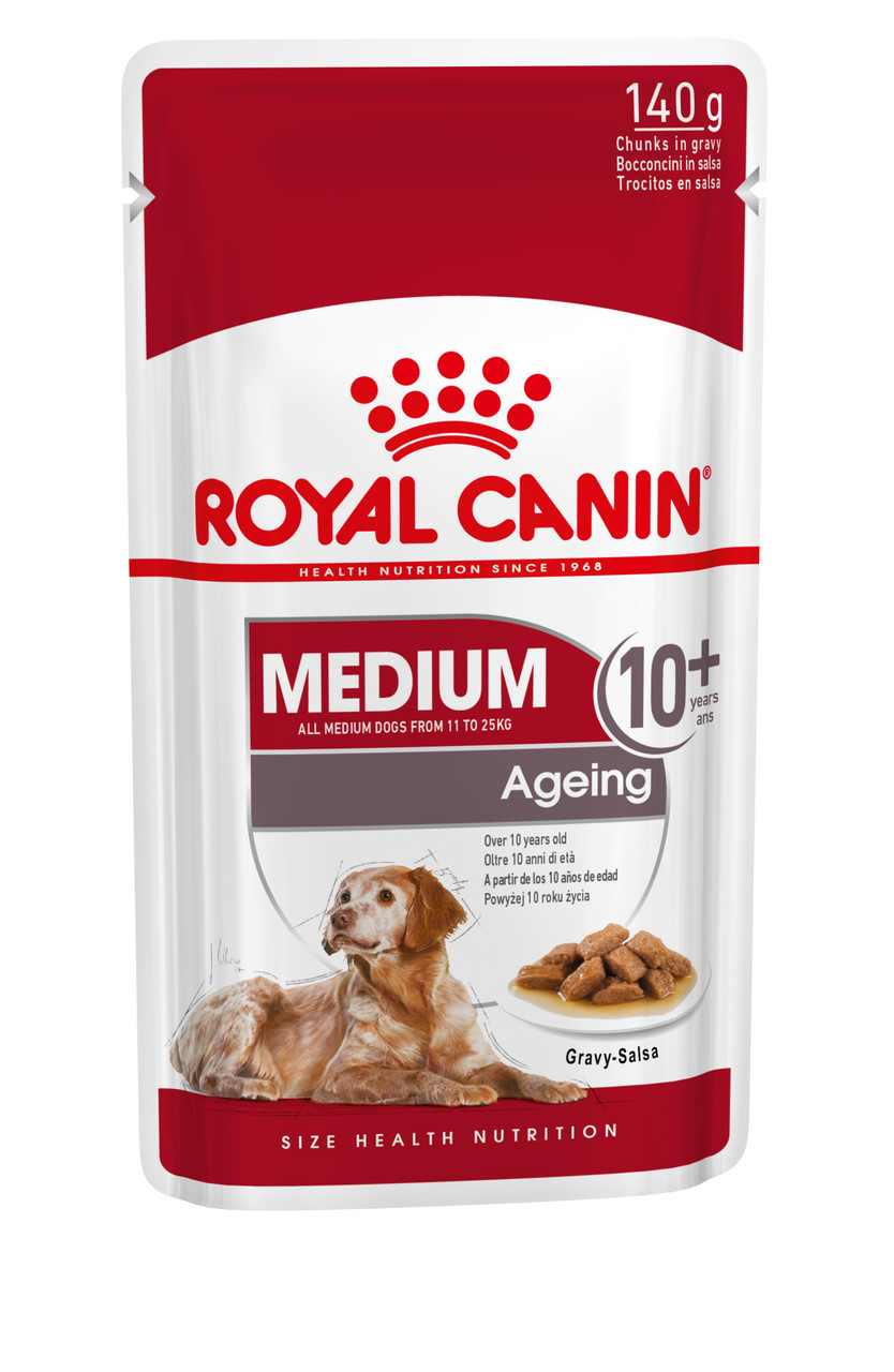 Medium Ageing 12+ Våtfoder för hund - 10 x 140 g - Royal Canin