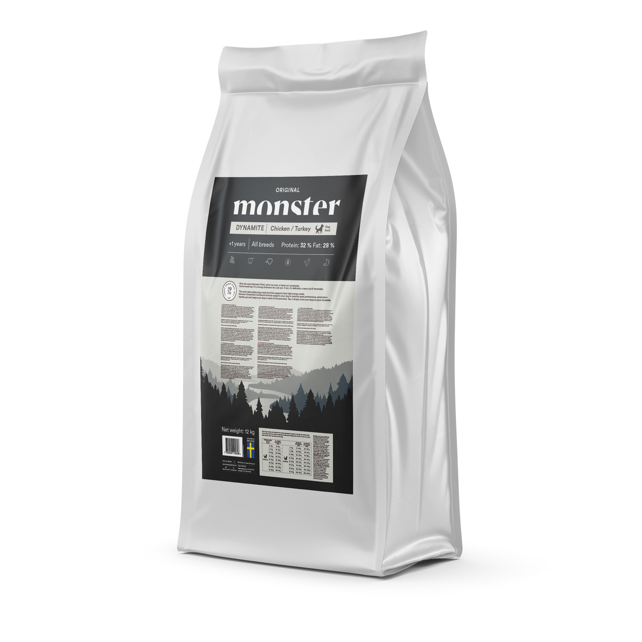 Dog Original Dynamite All Breed Chicken & Turkey - 12 kg - Monster
