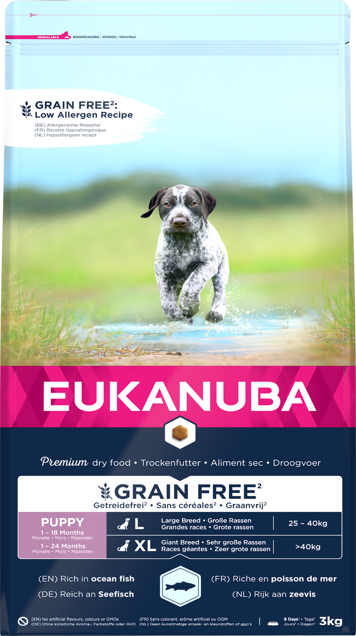Grain Free Puppy & Junior Large Ocean Fish - 3 kg - Eukanuba