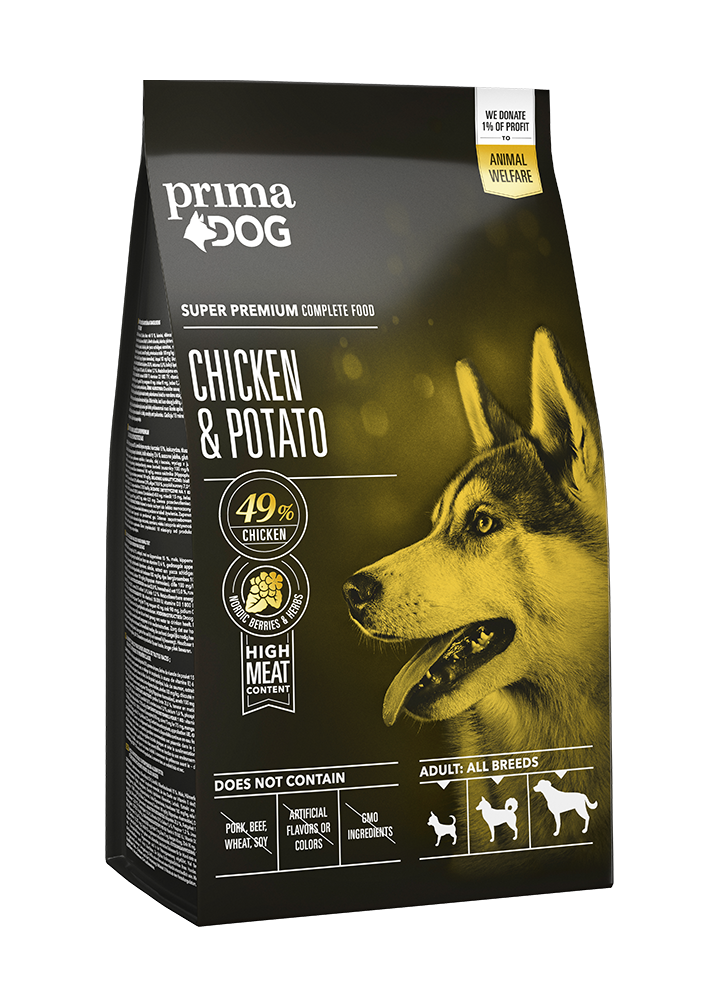 Kyckling & Potatis Foder Vuxna Hundar - 2 kg - PrimaDog