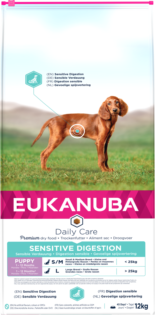 Dog Daily Care Puppy Sensitive Digestion - 2,3 kg - Eukanuba