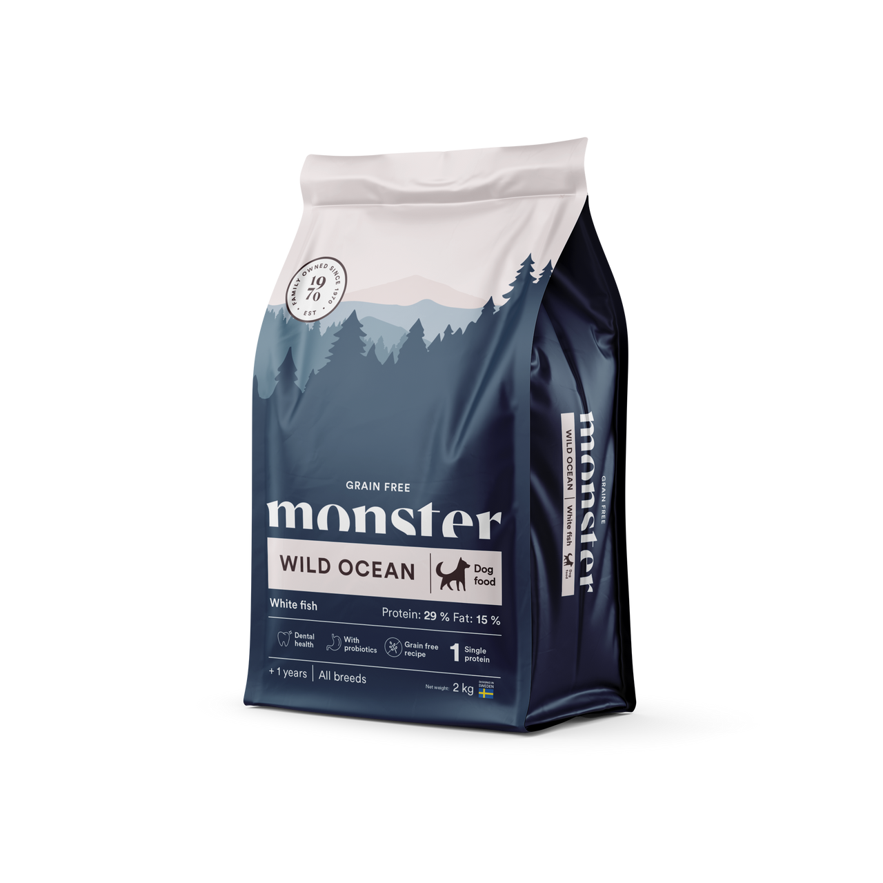 Dog Grain Free Wild Ocean All Breed - 2 kg - Monster