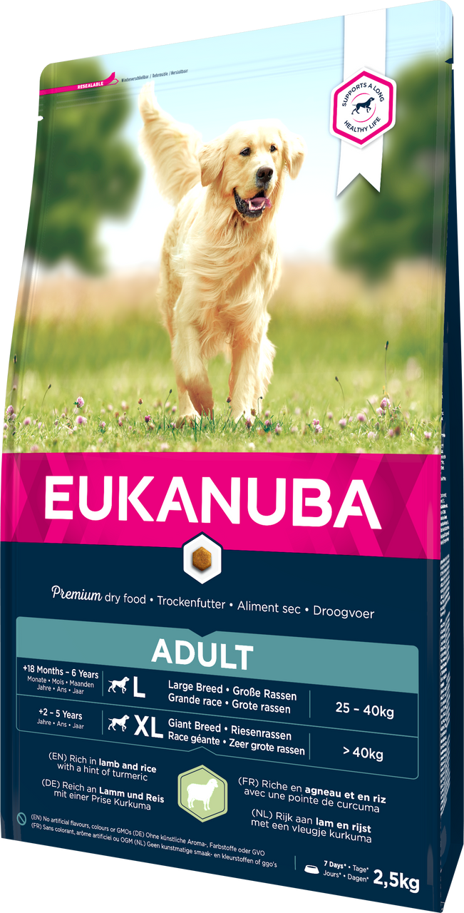 Dog Adult Large Lamb & Rice - 2,5 kg - Eukanuba