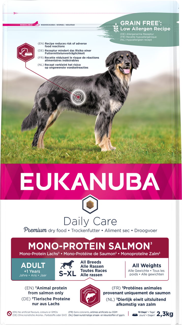 Daily Care Mono-Protein Salmon hundfoder - 2,3 kg - Eukanuba