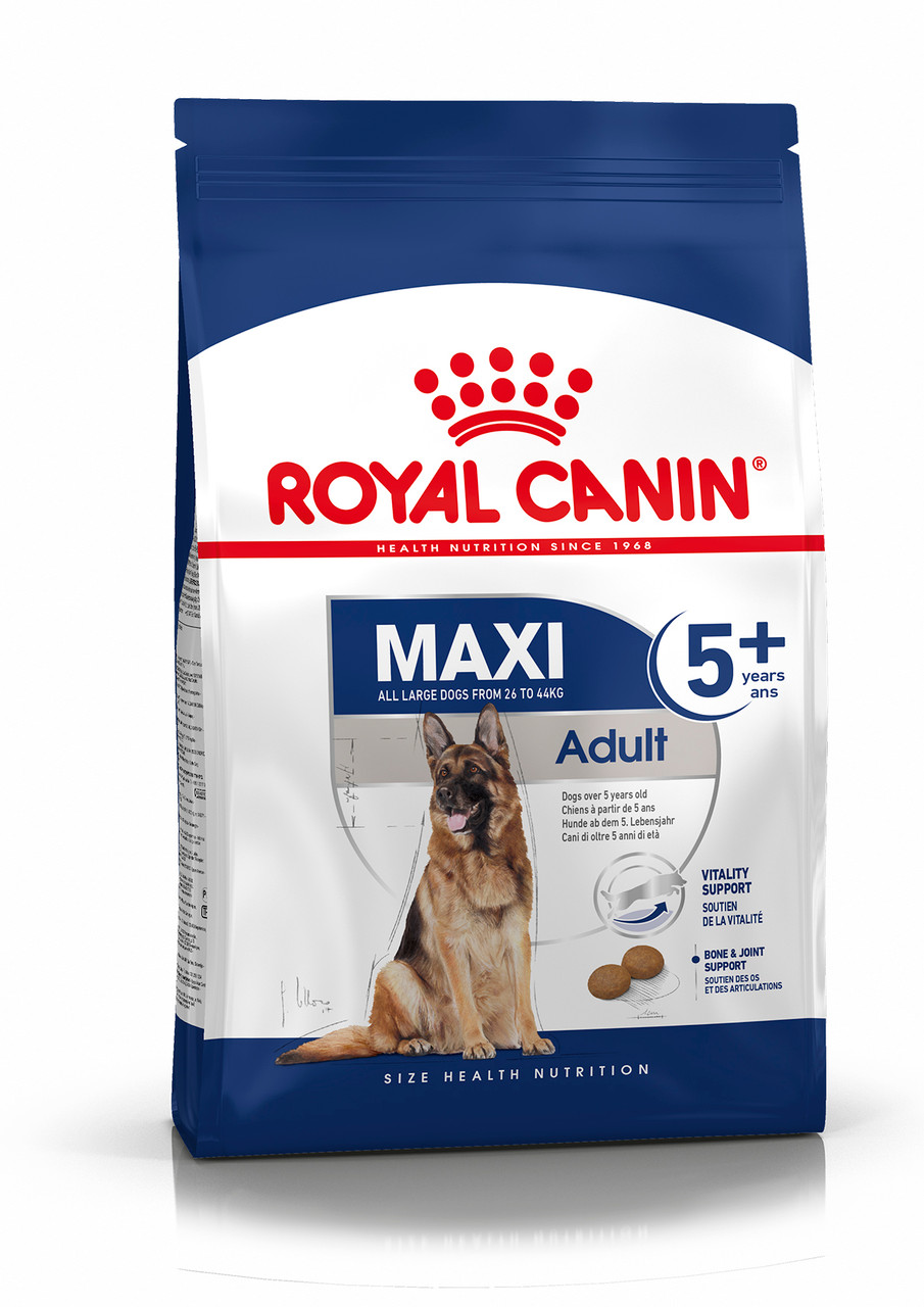 Maxi 5+ Adult Torrfoder för hund - 15 kg - Royal Canin