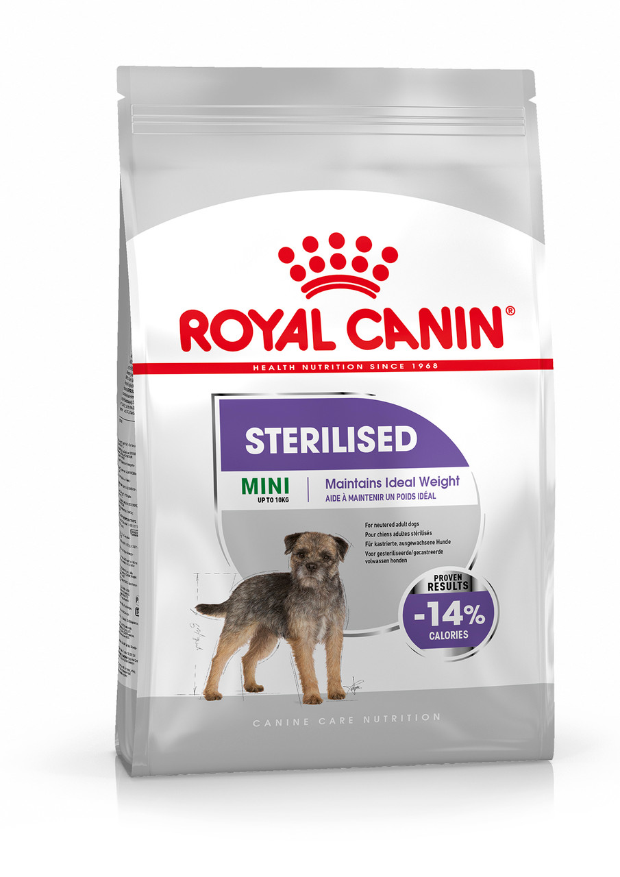 Sterilised Adult Mini Torrfoder för hund - 8 kg - Royal Canin