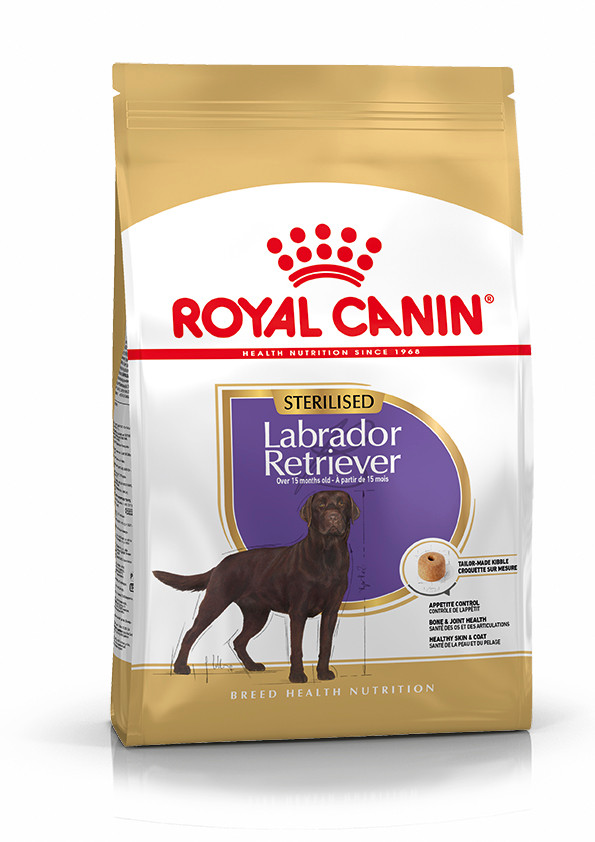 Labrador Retriever Sterilised Adult Torrfoder för hund - 12 kg - Royal Canin