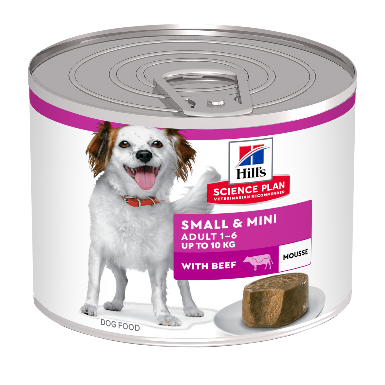Small & Mini Adult Mousse Hundfoder med Nötkött - 12 x 200 g - Hill’s