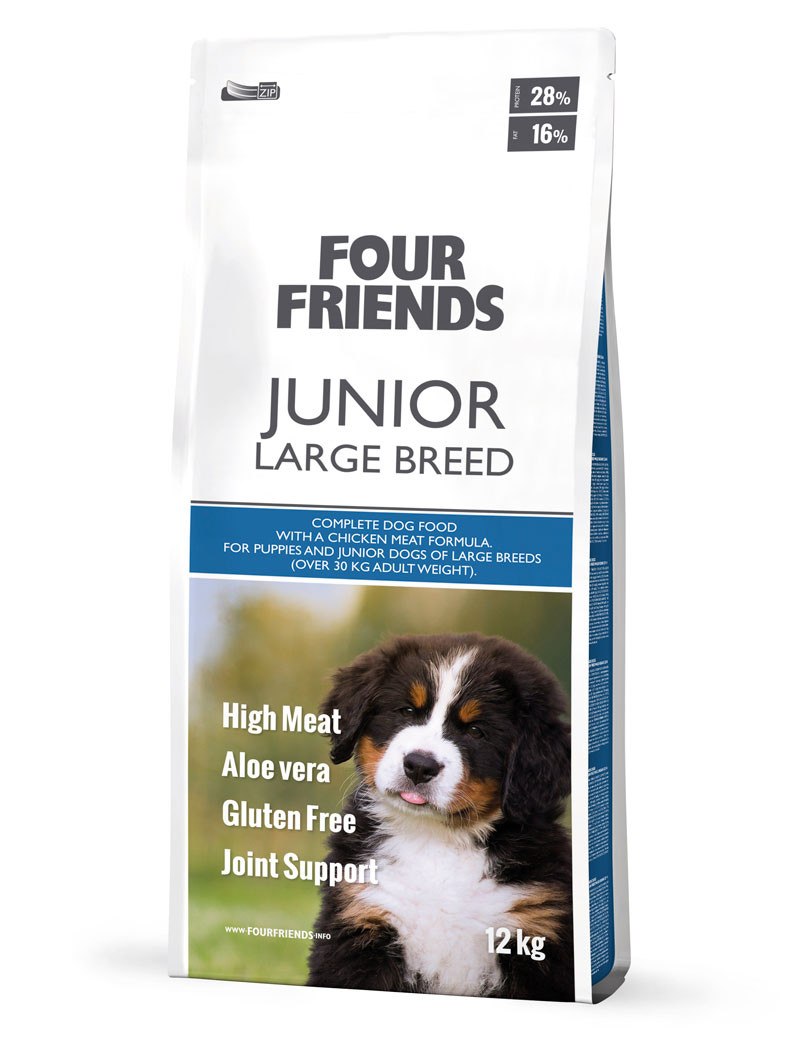 Junior Large Breed Hundfoder - 12 kg - FourFriends
